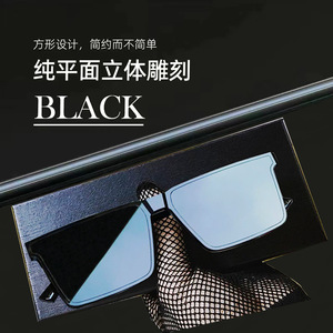 Sunglasses <b>Black</b> <b>Frame</b> Resin Lens UV400 Protection Unisex Outdoor Fashion Driving Cycling Sun Protection - Product Image 2