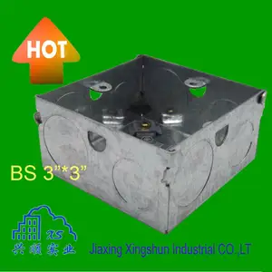 Gi Steel Plate 3x3 Socket Wall Switch Box
