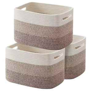 <b>Large</b> Natural Cotton Rope <b>Basket</b> Woven <b>Storage</b> <b>Basket</b> for Blanket Toys Pillow <b>Basket</b> - Product Image 1