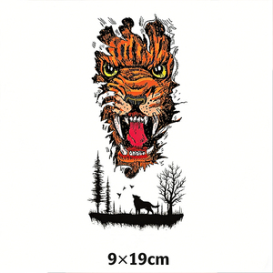 Autocollants de tatouage sombres pour femmes 90*190mm Art de bras sombre pour les clubs, les festivals de musique et la scène souterraine. - Product Image 2