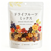 Op maat bedrukte, hersluitbare plastic zakken voor aardappel- en bananenchips, staande pouch verpakking voor gedroogd fruit en chips