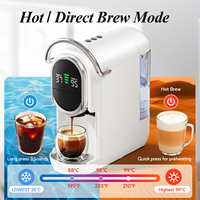 Machine à café Cafelffe MK-609S 6-en-1, pression de 20 bars, 7 niveaux de réglage de la hauteur de l'eau, réservoir de 600 ml, expresso chaud/froid, compacte