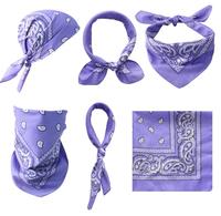 Design de Logo Personnalisé Double Face Imprimé Paisley Fleur de Noix de Cajou 100% Bandanahat en Vrac Mode Carré Paisley Bandanas Écharpe