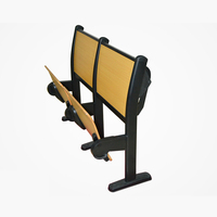 Mobilier d'université scolaire de haute qualité en usine Chaises en bois pour études Chaises pliantes de théâtre de conférence Chaises en acier moderne de 5 ans