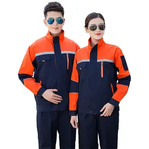 New Design Zipper Customized Coverall Working Uniforms Men TC80/20 Polyester Cotton