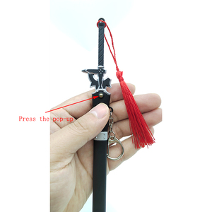 LLavero de Metal de modelo de espada de alta calidad mini katana anime espada metal para Sword Art Online Elucidator <span class=keywords><strong>SAO</strong></span> - Product Image 6