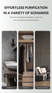 Ventilateur d'extraction intelligent pour salle de bain, placard, <span class=keywords><strong>armoire</strong></span> à chaussures |   Ventilation à pression <span class=keywords><strong>négative</strong></span> microscopique - Product Image 2