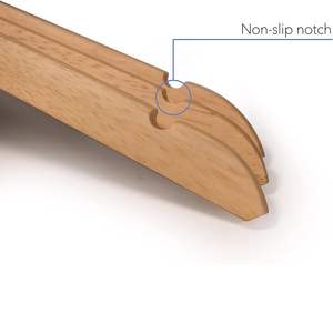 <span class=keywords><strong>LINDON</strong></span> – porte-manteau en velours antidérapant, en bois massif de qualité supérieure, présentoir de vêtements pour magasin de vêtements, vente en gros - Product Image 4