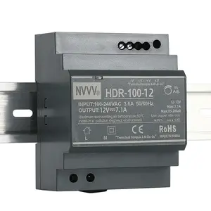 HDR-15W 30W 60W 100W 150W 5V/12V/24V/48V HDR loạt AC để DC siêu mỏng Din Rail cung cấp điện chuyển mạch cung cấp điện <span class=keywords><strong>SMPS</strong></span> - Product Image 5