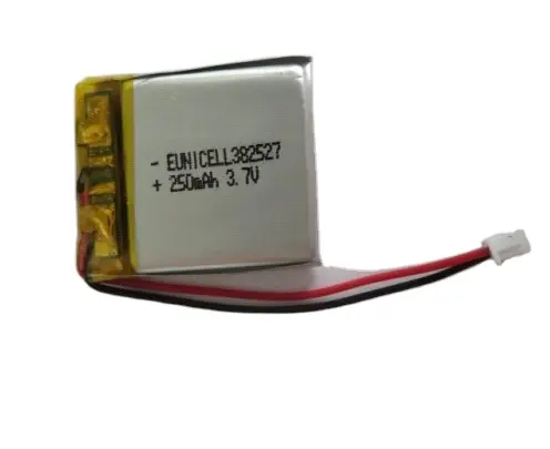 גבוהה באיכות 382527 lipo הסוללה 3.7v 250mah עבור GPS