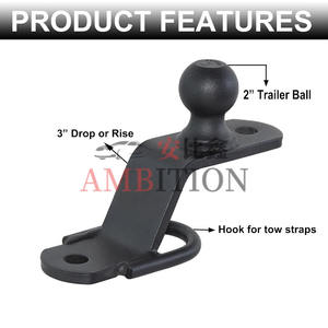Adaptateur <span class=keywords><strong>d</strong></span>'<span class=keywords><strong>attelage</strong></span> 3 voies AMBITION ATV/UTV avec <span class=keywords><strong>boule</strong></span> de 2 pouces, accessoires <span class=keywords><strong>d</strong></span>'<span class=keywords><strong>attelage</strong></span> ATV <span class=keywords><strong>à</strong></span> fixation par boulons - Product Image 3