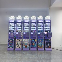 Petite machine distributrice de jeux de bingo à pièces, modèle Lucky 7 Prize Challenge, en métal et bois, avec interface en anglais, pour centres de jeux