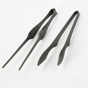 Pinces à nourriture en acier inoxydable, outils de cuisine au design moderne pour le camping, utilisation en plein air, pour adultes, toutes saisons - Product Image 1