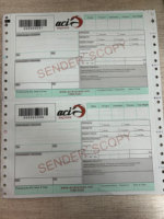 Papier de copie autocopiant personnalisé d'usine SF 4 pièces Express Air Waybill Print Barcode Bill Form Scanning