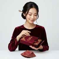 Cartes à Jouer Personnalisées en Papier, Jeu Doré en Relief, 330 g/m², Noyau Noir, Surface Soie, Impression CMJN 4 Couleurs, Logo Personnalisé, Cadeau de Luxe, Hôtel