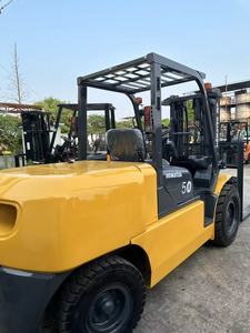Komatsu Fd30 3 Ton Diesel <b>Forklift</b> Used Retail Restaurant Industries 4WD Rough Terrain Solid Tire Three Stage Mast Optional - Product Image 3