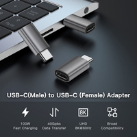 USB C mâle à femelle USB4.0 Type C adaptateur d'extension 40Gbps 100W transfert de données Type C OTG pour ordinateur portable tablette téléphone