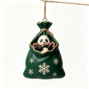 Decorazione <span class=keywords><strong>Natalizia</strong></span> Vintage in Resina, <span class=keywords><strong>Casetta</strong></span> di Pan di Zenzero con Statuetta di Volpe, Ornamento da Appendere all'Albero, Regalo Natalizio - Product Image 5