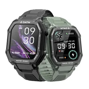 Fabbrica che vende C16 Smart Watch 3ATM orologio sportivo impermeabile da uomo Fitness Wristband robusto orologio intelligente per immersioni subacquee all'aperto