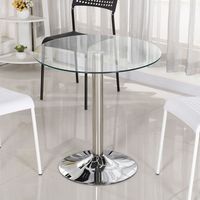 Plateau de table en verre trempé sur mesure, directement de l'usine, de toutes formes et épaisseurs, pour table à manger
