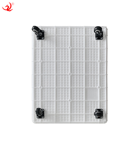 Boîte solide de 300L pour aquaculture, poisson, <span class=keywords><strong>crevette</strong></span>, ferme, grandes caisses de stockage, conteneur de recyclage en plastique avec roue - Product Image 5