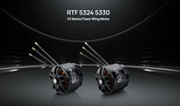 Moteur Brushless HOBBYWING RTF 5324 205KV, capacité de levage lourde de 13 kg, pour drone agricole UAV, série 12S 53mm, accessoires de drone, pièces DIY