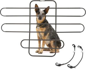 Barrière <span class=keywords><strong>pour</strong></span> véhicule: Ajustement universel réglable <span class=keywords><strong>pour</strong></span> voitures, camions, SUV. Porte de <span class=keywords><strong>voiture</strong></span> <span class=keywords><strong>pour</strong></span> <span class=keywords><strong>chien</strong></span> facile à installer-Séparateur de porte en tube métallique - Product Image 1