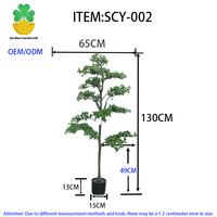 Arbre artificiel Camélia H130CM en soie PE, écologique, pour décoration intérieure et extérieure, mariages, Noël, Nouvel An, Pâques