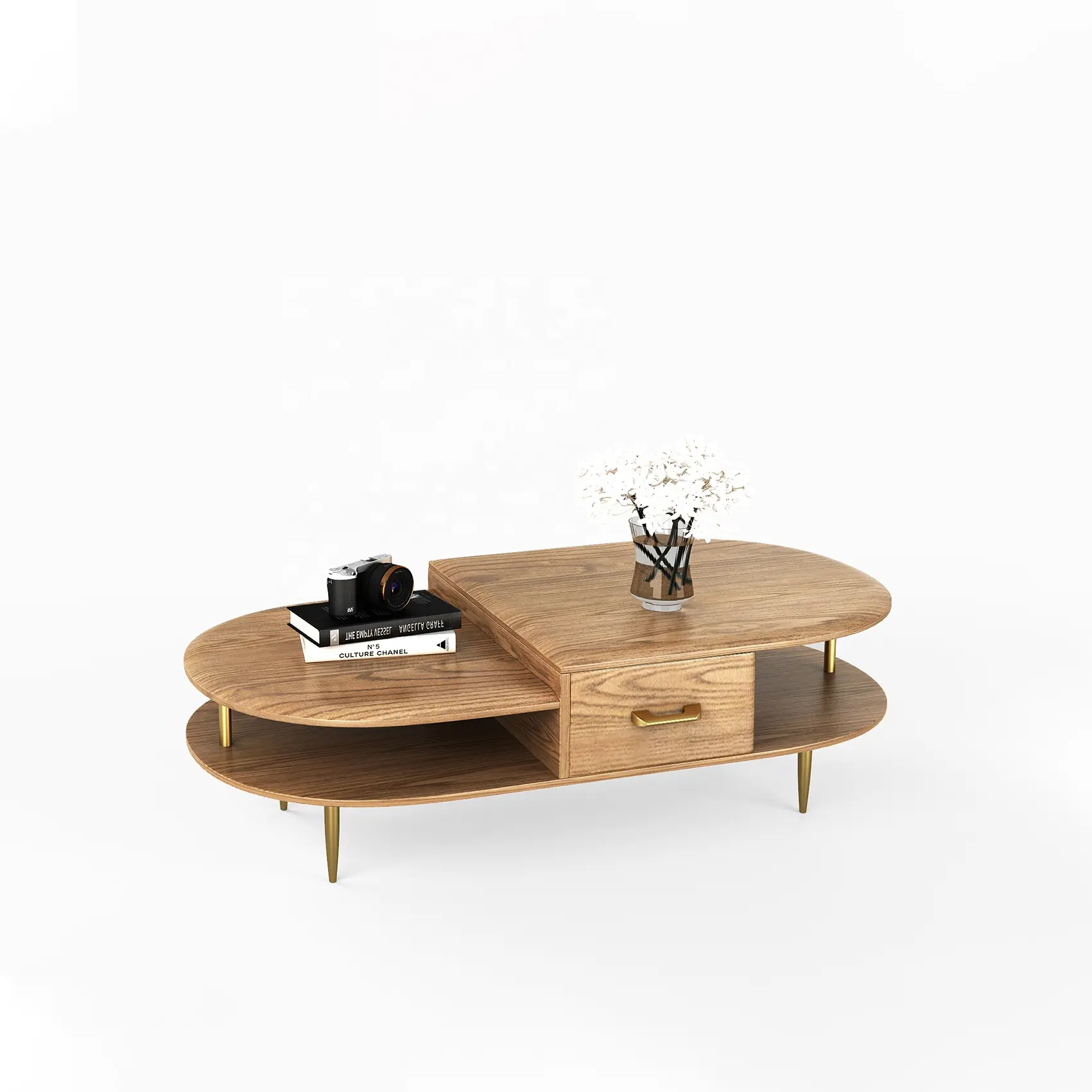 थोक आधुनिक लकड़ी लकड़ी चाय कॉफी टेबल के लिए कमरे में रहने वाले फर्नीचर