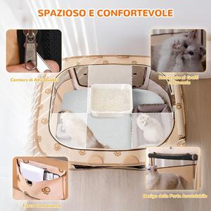 Ours brun solide intérieur/extérieur Portable <span class=keywords><strong>lit</strong></span> pour animaux <span class=keywords><strong>de</strong></span> compagnie pliable respirant parc chiens chiots été voyage Camping hiver - Product Image 4