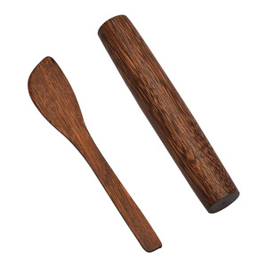 Ensemble d'ustensiles pour raviolis et wontons, comprenant une cuillère à garnir, une cuillère, un couteau à beurre, un couteau à ailes de poulet gravé et non peint, et - Product Image 1