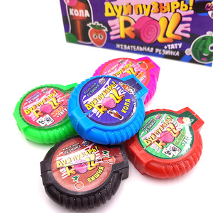 <span class=keywords><strong>Chicle</strong></span> de Burbuja Voluminosa para la Escuela, Goma de Mascar en Rollo, Venta al por Mayor de Fábrica - Product Image 3
