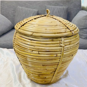 Good Quality Best Seller Natural <b>Wicker</b> Rattan <b>Picnic</b> <b>Basket</b> Bag Large Size for Camping OEM Acceptable Made in Bangladesh - Product Image 2
