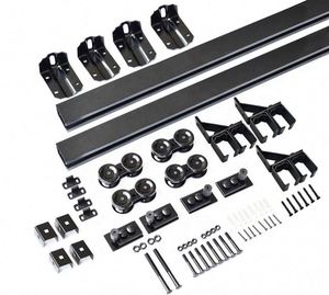 ระบบรางประตูบานเลื่อนเดี่ยว WEKIS รุ่นโมเดิร์น สำหรับงานหนัก พร้อมชุดแขวนรางรูปตัว T ทำจากเหล็กและทองเหลือง สำหรับอุปกรณ์ฮาร์ดแวร์ประตูบานเลื่อน - Product Image 1