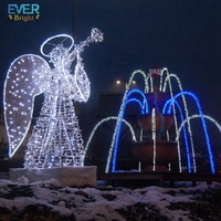 Guirlandes lumineuses LED EVER BRIGHT à motif ange, indice de protection IP65, matériau PVC, décoration de mariage et de paysage