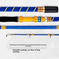 Canne à pêche haut de gamme en fibre de carbone pour la pêche au jigging en haute mer 1,73m/1,83m/1,9m – Robuste pour thon, marlin et poissons pelagiques géants
