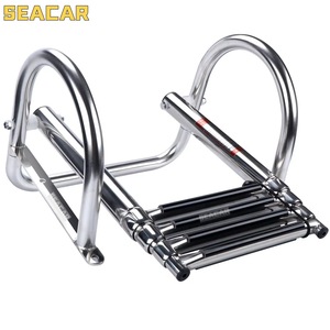Escalera para barco Seacar, escalón plegable de acero inoxidable para barcos, yates y flotadores - Product Image 4