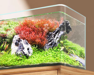 透明ガラスコーナー小型水族館魚タンクAcuarios水族館超透明ガラス水槽 - Product Image 1