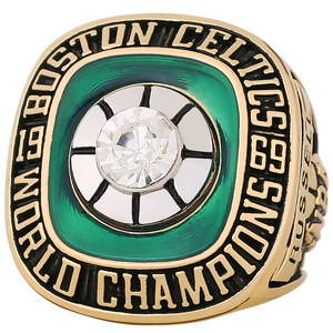 Bague de championnat des <span class=keywords><strong>Boston</strong></span> <span class=keywords><strong>Celtics</strong></span> 1969 en alliage et diamants, bijoux de mode classiques et populaires, vente en gros personnalisée - Product Image 2