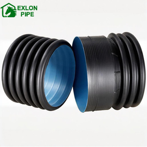 Tubería corrugada de <span class=keywords><strong>doble</strong></span> <span class=keywords><strong>pared</strong></span> de HDPE de China SN4 SN8 800MM 1000mm 1200mm Tubería de drenaje de construcción de alta presión duradera - Product Image 3