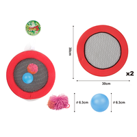 Jeu de mini-plateaux volants pour enfants, personnalisé, avec filet élastique, pour trampoline, plage et activités de plein air, avec ballon