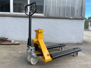 Huize Neuer Manueller Hydraulischer Metall-Palettenhubwagen Elektronisch Digital Vier-Rad-Antrieb für Lager Industrie Einkaufsnutzung Fabrikpreis - Product Image 2