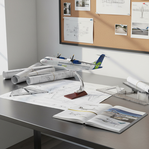 ATR72-500 <span class=keywords><strong>MAS</strong></span> Wings Maßstab 1/50 55cm Harz-Sammlerflugzeugmodell - Product Image 3
