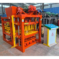 Machine automatique de fabrication de briques en ciment QT4-28 à faible investissement, pour blocs creux et pavés