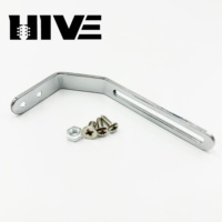 Support de Pickguard HIVE LP pour Guitare, Support de Protection en Métal à 2 Courbes pour Guitare Électrique Les Paul avec Vis et Écrous
