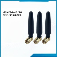 Antenne omnidirectionnelle en caoutchouc de type broche mâle à angle droit 2.4G 433MHz GSM 315MHz