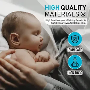 Alginate poudre d'<span class=keywords><strong>empreinte</strong></span> <span class=keywords><strong>dentaire</strong></span> impression 3d kit de coulée kit familial bébé main coulée 3d kit adulte - Product Image 3
