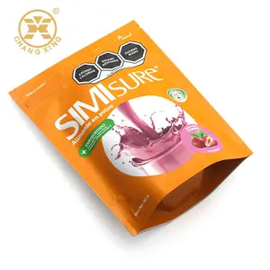 Bolsa de embalaje de plastico para complementos alimen cios Bolsa de batido de chocolate de plastic