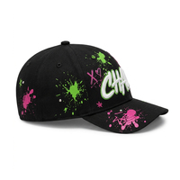 Casquette de baseball personnalisée à marque privée, 6 panneaux, strass, broderie 3D en relief, imprimé graffiti, style vintage Y2K, streetwear, OEM ODM
