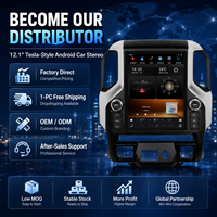 1-PC DROPSHIPPING Autoradio Android 12,1 pouces style Tesla avec 48EQ DSP Radio FM pour Chevrolet Silverado / Sierra 2019 2020 2021